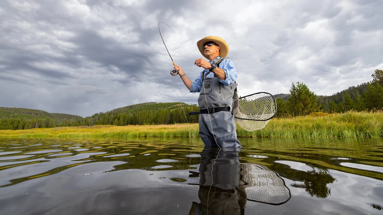 Fly fishing on Henry's Fork River Island Park