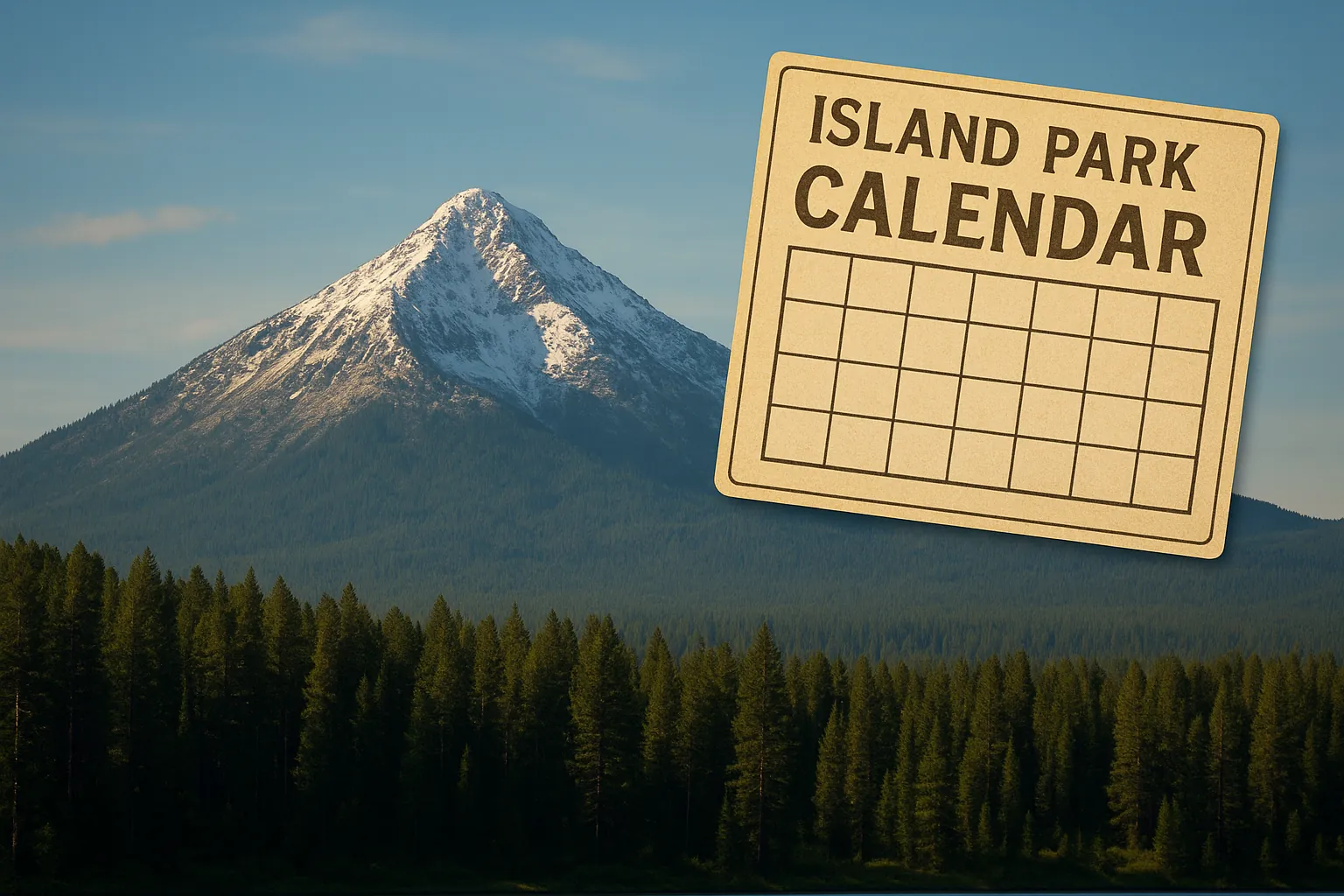 Calendar of events and festivals in Island Park Idaho
