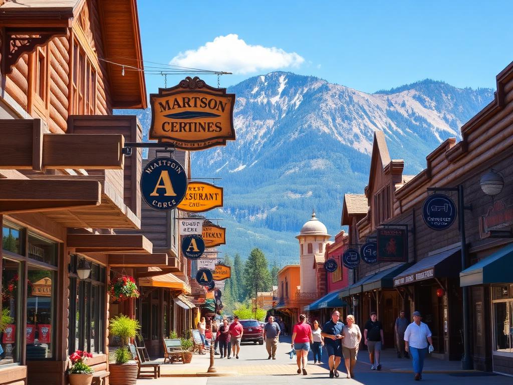 West Yellowstone Montana town main street