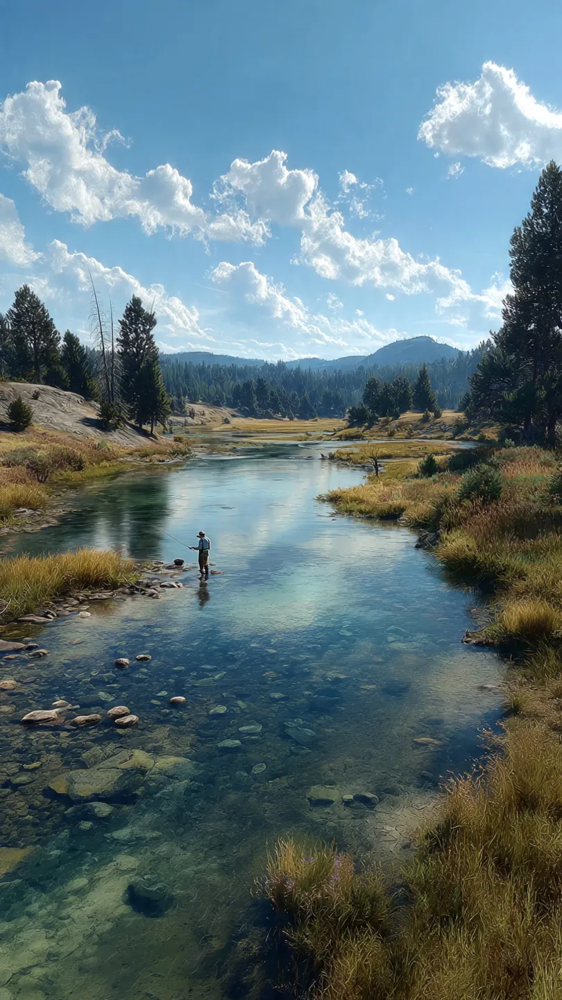 Fly fishing on Henry's Fork