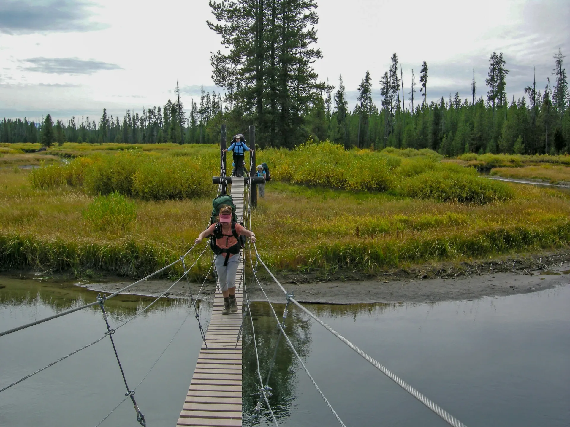 Bechler River bridge crossing in Cascade Corner of Yellowstone