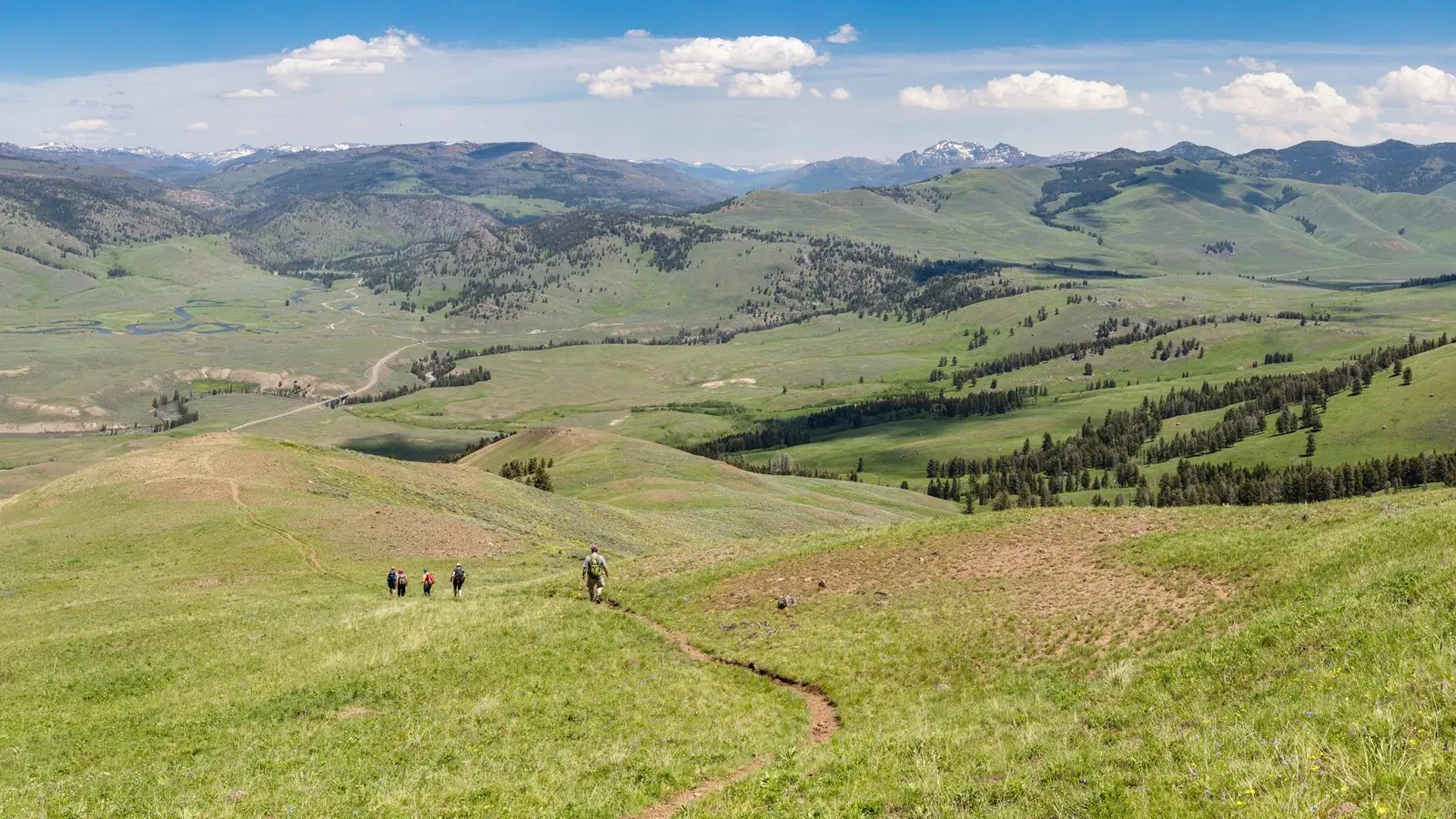 Wide-open ridge views above the Lamar Valley