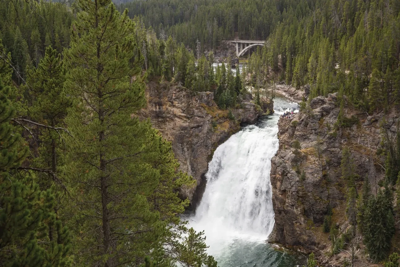 Classic Upper Falls viewpoint showing the 109-foot drop