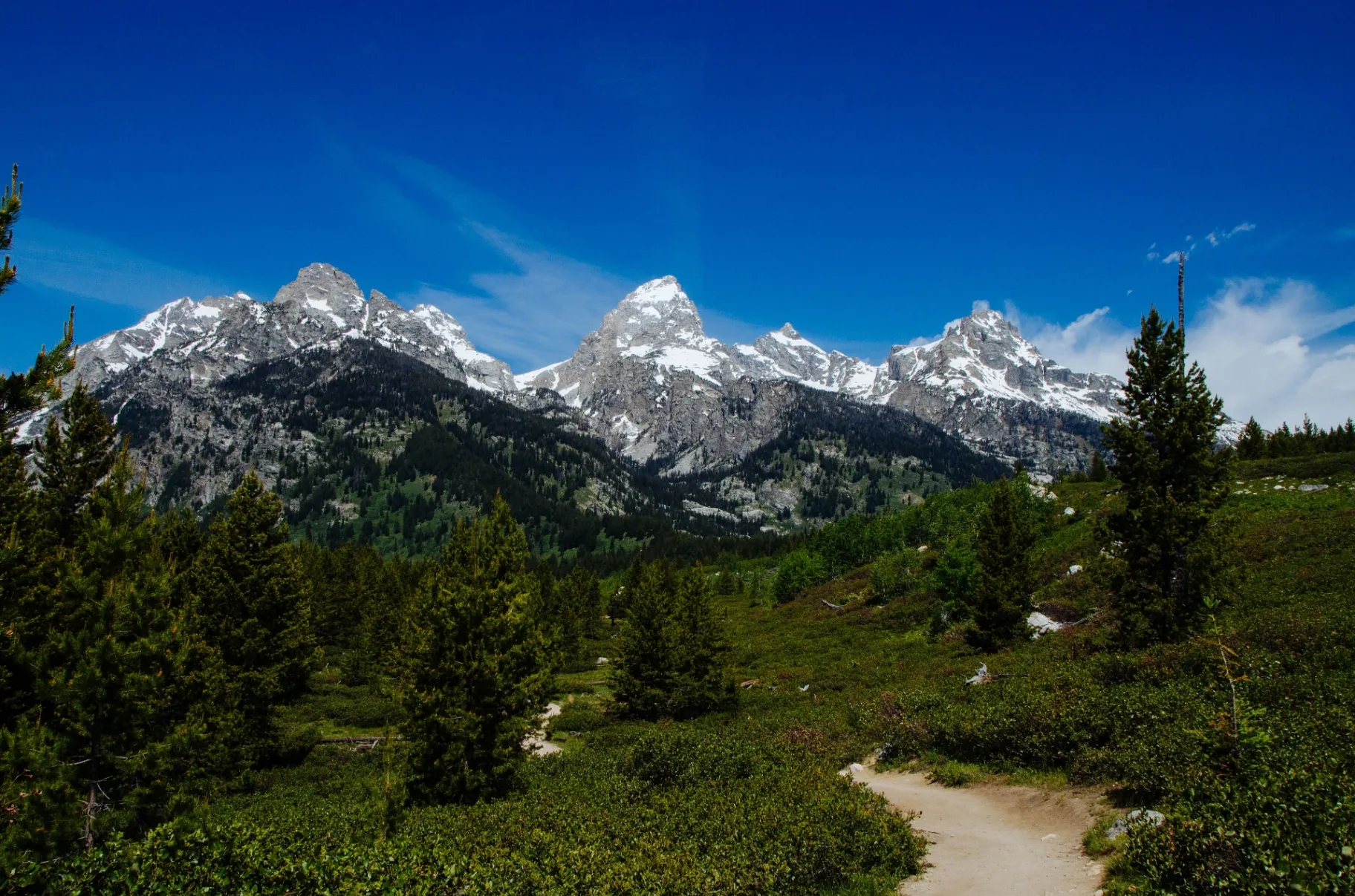 Taggart Lake with Teton reflections